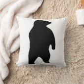 クマのシルエット クッション (ブランケット)