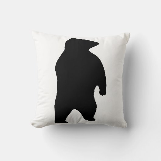 クマのシルエット クッション (正面)