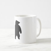 クマのシルエット コーヒーマグカップ (正面右)