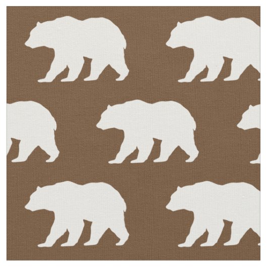 クマのシルエット モールス動物 ファブリック (クローズアップ)