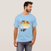 クマのシンボル ダストレス加工 Tシャツ (正面フル)