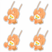 クマのステッカー シール (正面)