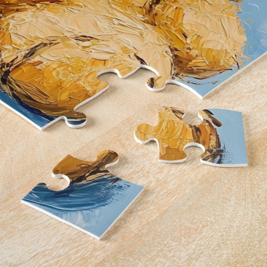 クマのテディ ジグソーパズル (側面)