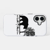クマのデザインのiPhoneケース iPhone 16ケース (裏面横)