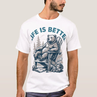クマのデザイン Tシャツ
