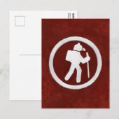 クマのトレイルマーカー ポストカード (正面/裏面)