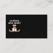 クマのナースにはハートTシャツとギフトがある 名刺 (裏面)
