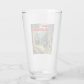 クマのハイキングをしていると思う タンブラーグラス (裏面)