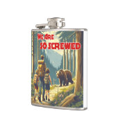 クマのハイキングをしていると思う フラスク (左)