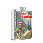 クマのハイキングをしていると思う フラスク (右)