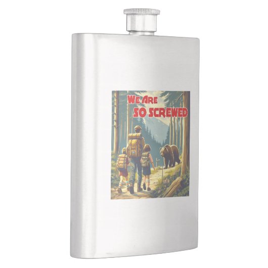 クマのハイキングをしていると思う フラスク (右)