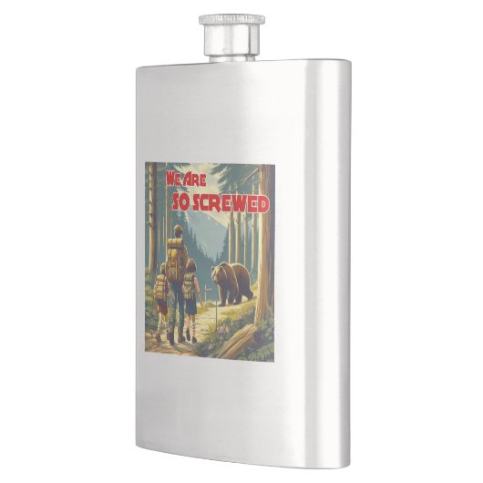 クマのハイキングをしていると思う フラスク (左)