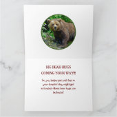 クマのハグが届きます！ カード (内部)