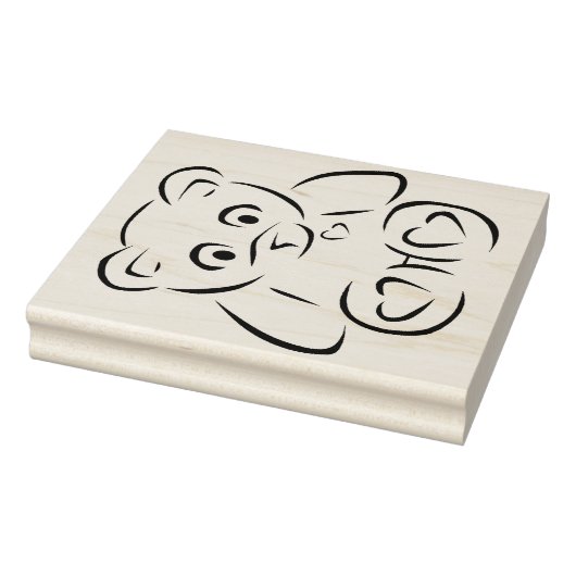 クマのハグスタンプ ラバースタンプ (スタンプ)