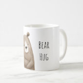 クマのハグ動物 コーヒーマグカップ (正面右)