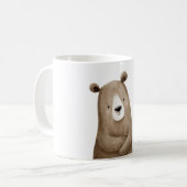 クマのハグ動物 コーヒーマグカップ (正面左)