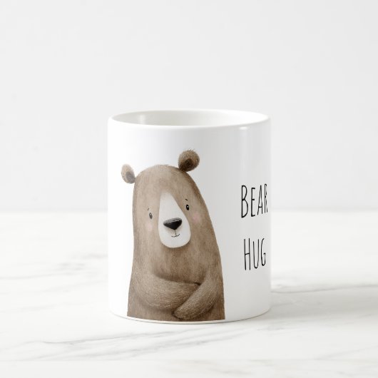 クマのハグ動物 コーヒーマグカップ (中央)