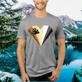 クマのハートのプライドTシャツ トライブレンドTシャツ