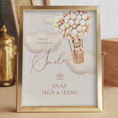 クマのバルーン写真ゲストブックスナップつるシーン フォトプリント           