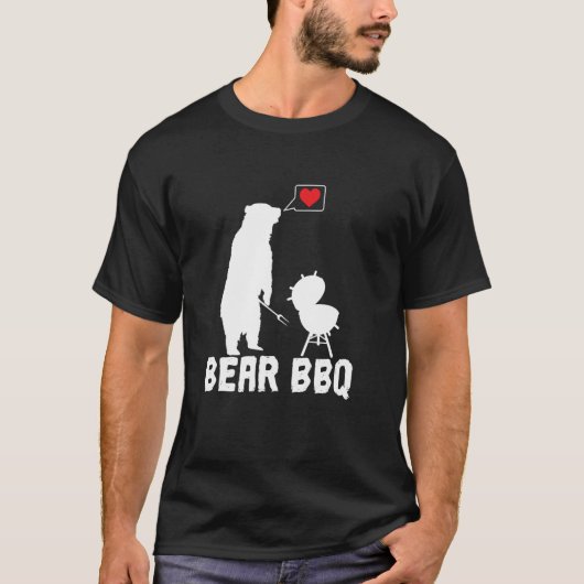 クマのバーベキュー Tシャツ (正面)