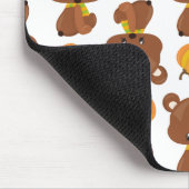 クマのパターン,かわいいクマ,かぼちゃあなたの名前 マウスパッド (コーナー)