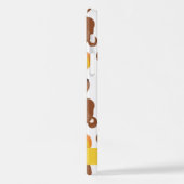 クマのパターン,かわいいクマ,かぼちゃあなたの名前 iPhoneケース (左側面)