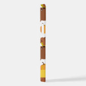 クマのパターン,かわいいクマ,かぼちゃあなたの名前 iPhoneケース (右側面)