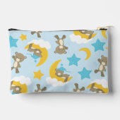 クマのパターン，かわいいクマ，テディベア，スター アクセサリーポーチ (裏面)