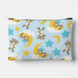 クマのパターン,かわいいクマ,テディベア,スター アクセサリーポーチ