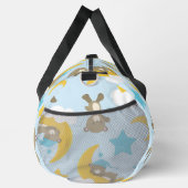 クマのパターン，かわいいクマ，テディベア，スター ダッフルバッグ (右)