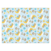 クマのパターン，かわいいクマ，テディベア，スター テーブルクロス (正面(横))