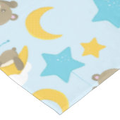 クマのパターン，かわいいクマ，テディベア，スター テーブルクロス (アングル)