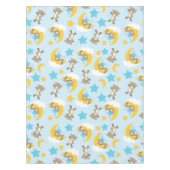 クマのパターン，かわいいクマ，テディベア，スター テーブルクロス (正面)