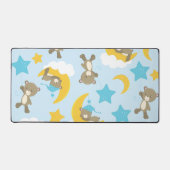 クマのパターン，かわいいクマ，テディベア，スター デスクマット (正面)