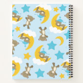 クマのパターン,かわいいクマ,テディベア,スター ノートブック (裏面)