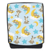 クマのパターン，かわいいクマ，テディベア，スター バックパック (正面)