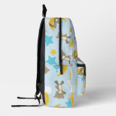 クマのパターン,かわいいクマ,テディベア,スター プリントバックパック (左)