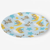 クマのパターン,かわいいクマ,テディベア,スター ペーパープレート (アングル)