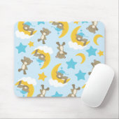 クマのパターン,かわいいクマ,テディベア,スター マウスパッド (マウス)