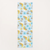 クマのパターン，かわいいクマ，テディベア，スター ヨガマット (正面)