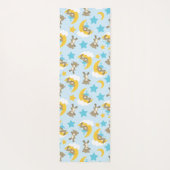 クマのパターン，かわいいクマ，テディベア，スター ヨガマット (裏面)