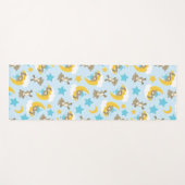 クマのパターン，かわいいクマ，テディベア，スター ヨガマット (正面(横))