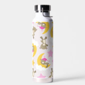 クマのパターン，テディベア，かわいいクマ，スター ウォーターボトル (左面)