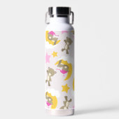 クマのパターン，テディベア，かわいいクマ，スター ウォーターボトル (正面)