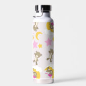 クマのパターン,テディベア,かわいいクマ,スター ウォーターボトル (右面)