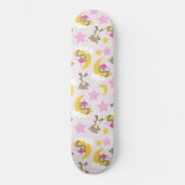 クマのパターン，テディベア，かわいいクマ，スター スケートボード (正面)