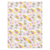 クマのパターン，テディベア，かわいいクマ，スター テーブルクロス (正面)