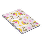 クマのパターン,テディベア,かわいいクマ,スター ノートブック (右側)