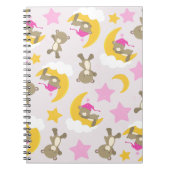 クマのパターン,テディベア,かわいいクマ,スター ノートブック (正面)