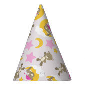 クマのパターン,テディベア,かわいいクマ,スター パーティーハット (右)